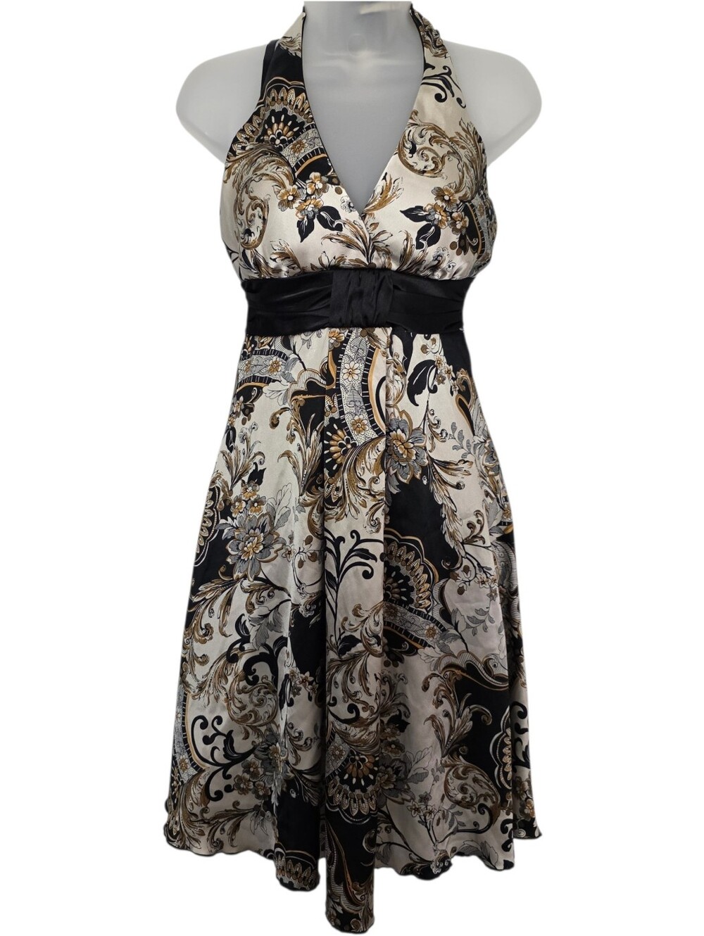 Y2k Metallic Halter Dress 5